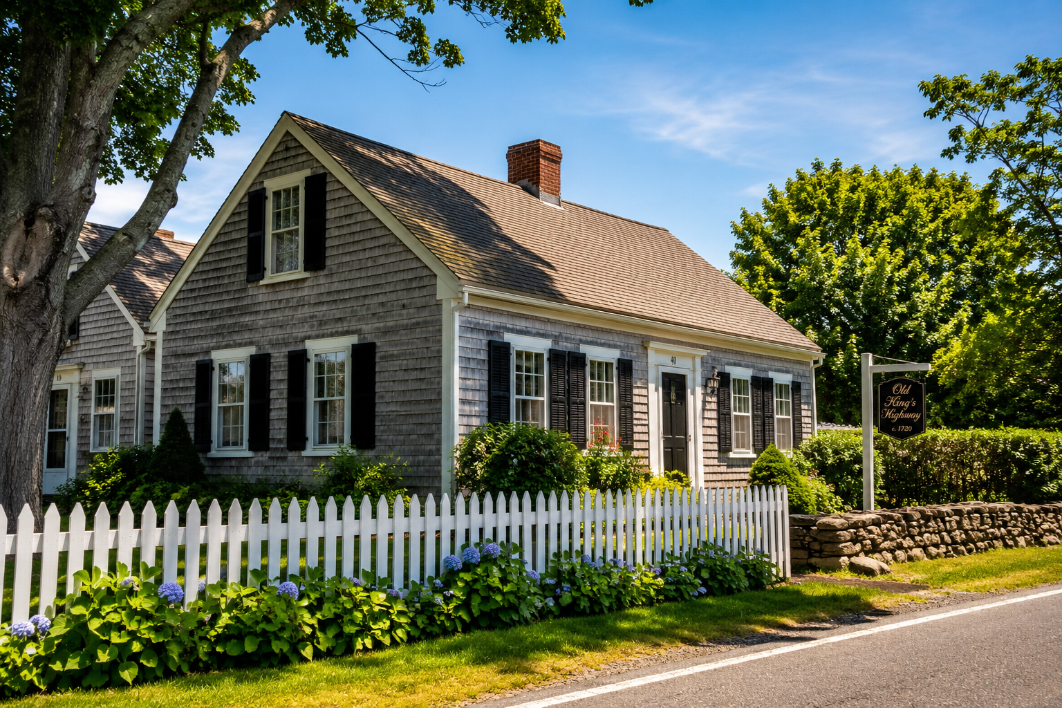 Historic Cape Cod home in Dennis MA near Old King's Highway