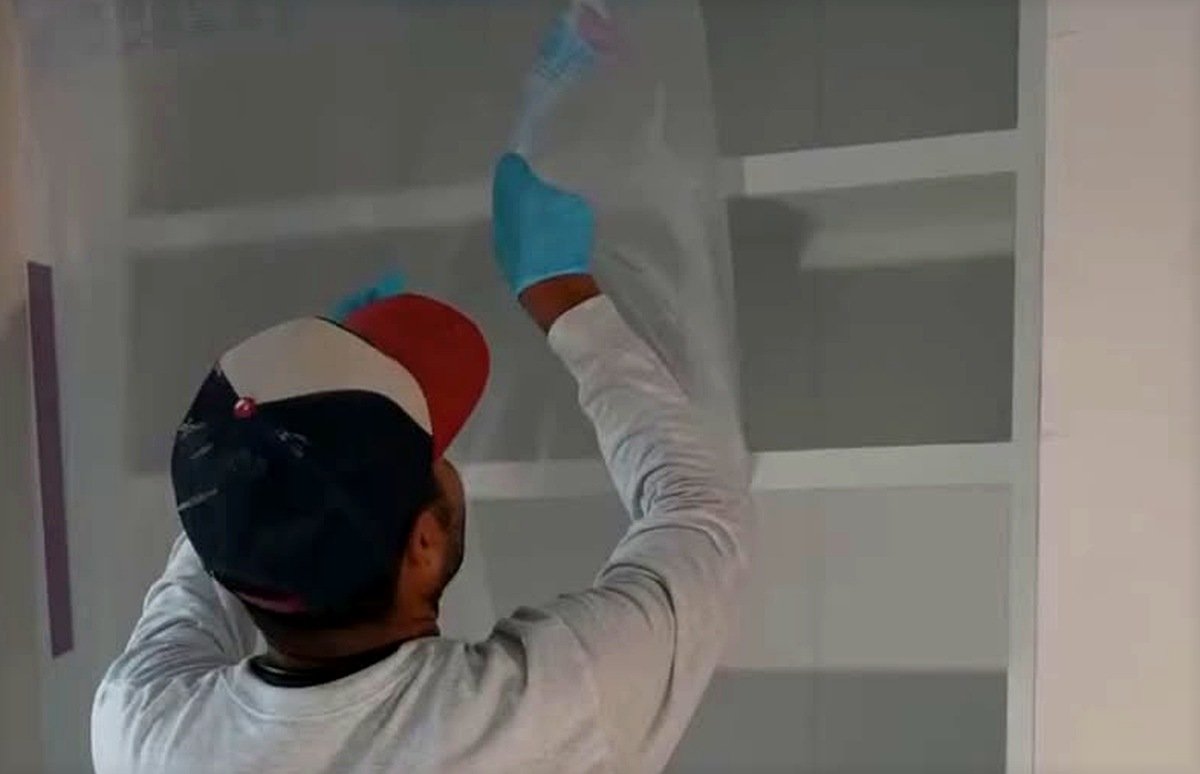 Wallpaper removal and wall preparation by Fabricio Painting Cape Cod