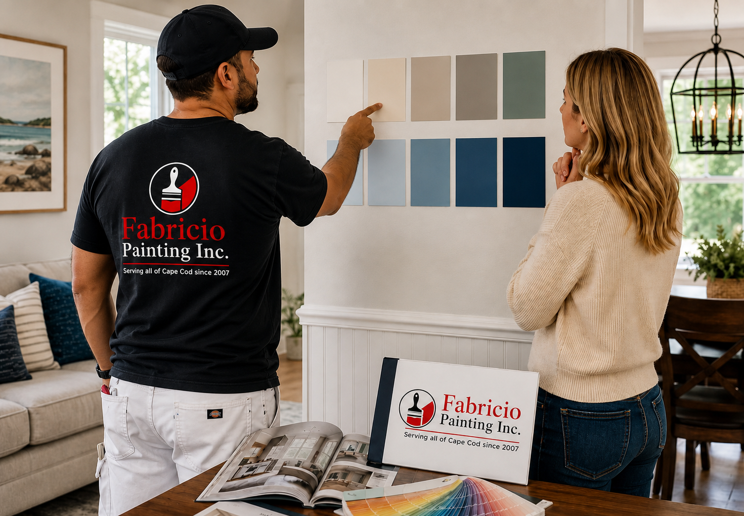 Color consultation for Cape Cod house painting by Fabricio Painting