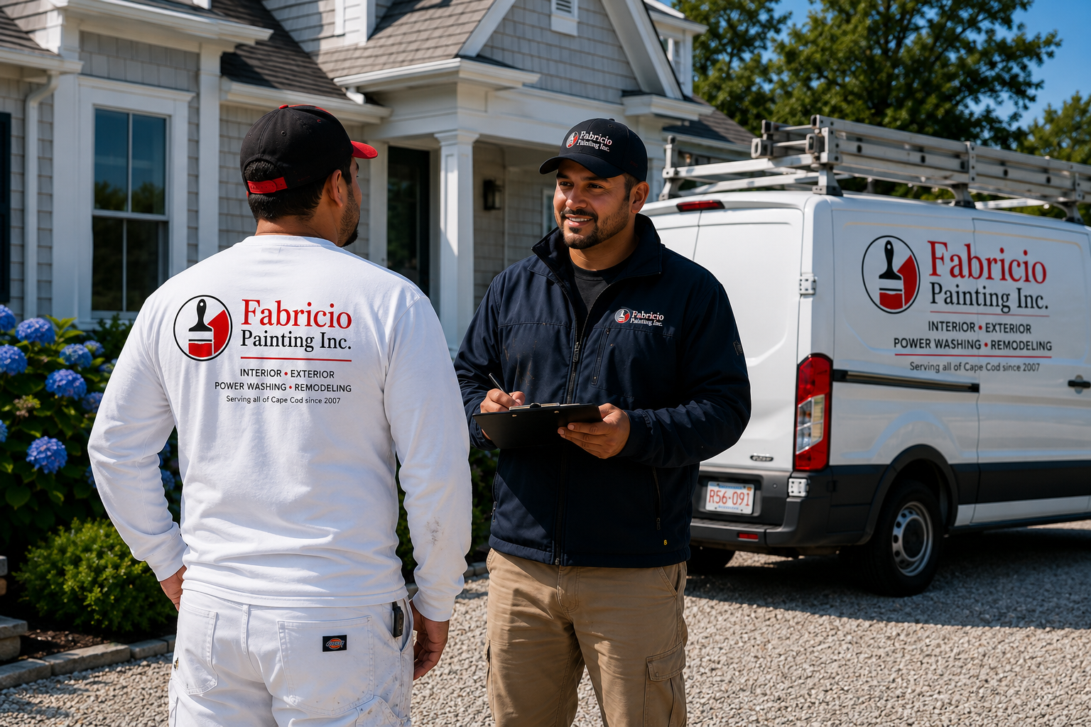 Professional interior repainting and trim painting by Fabricio Painting in Cape Cod