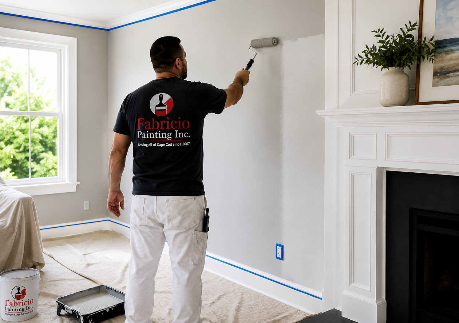 Interior house painting on Cape Cod by Fabricio Painting
