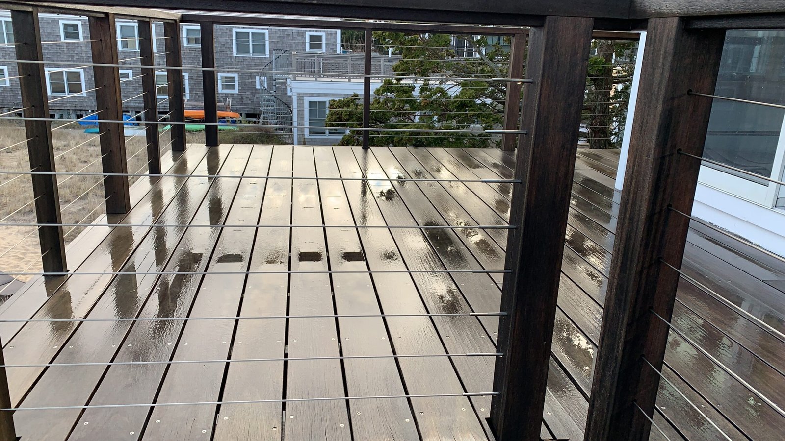 Deck pressure washing by Fabricio Painting on Cape Cod